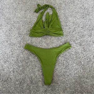 selina rae swimwear bikini set in matcha green